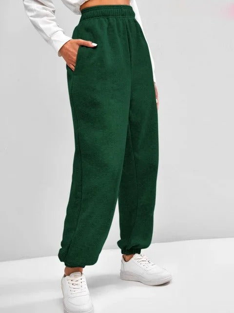 Dominique | Casual winter high waist jogging pants for women