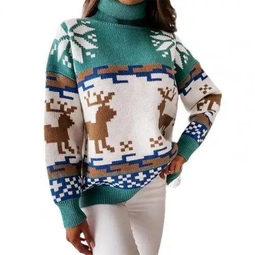 Kirsten | Women's Christmas sweater with Norwegian motifs