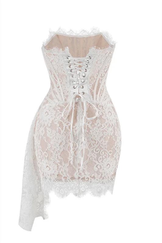 Ivanna® | Strapless Lace Corset Mini Dress Venus