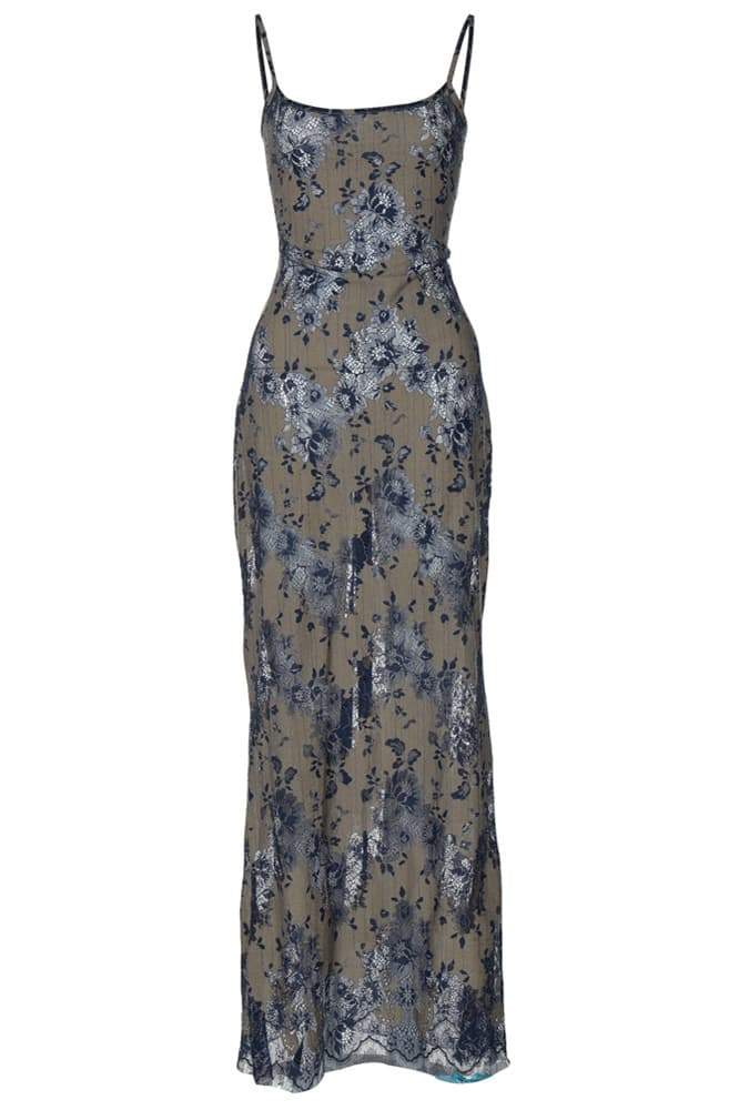 Elsa® | Embroidered Maxi Dress With Lacing