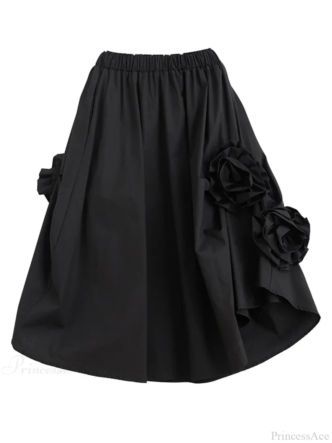 Vintage Floral Loose Midi Skirt
