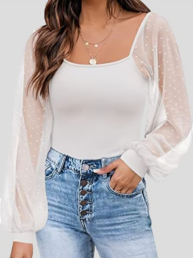 Stephanie® | Chic Lighthouse Sleeve Blouse