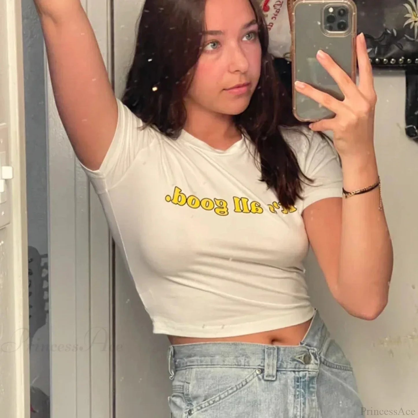 Y2k Slim Fitted Cropped Baby T-shirt