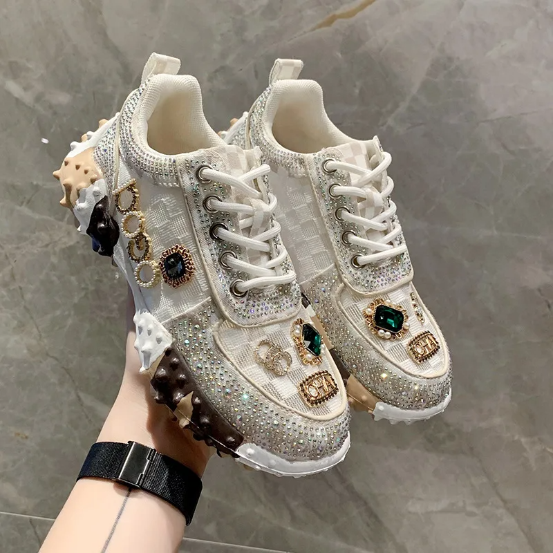 Rosemary® | High Quality Rhinesneakers Rhinestone Sneakers