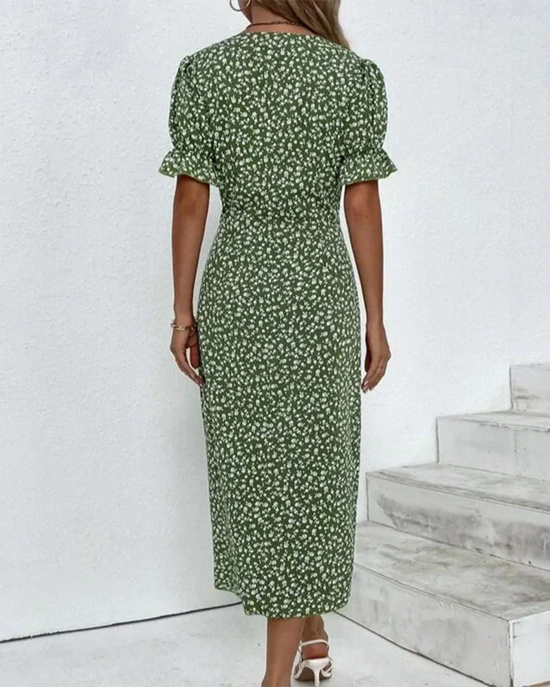 Geraldine® | Short Sleeve Dress With Floral Print