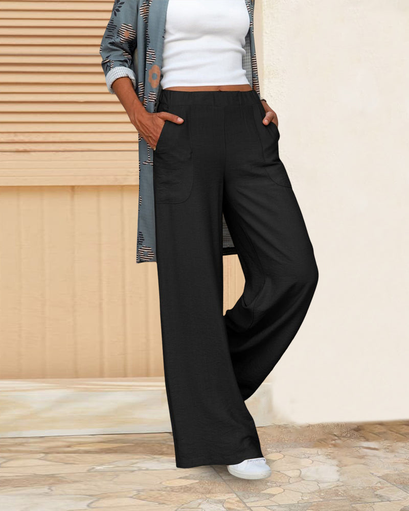 Elizabeth | Solid high waist trousers