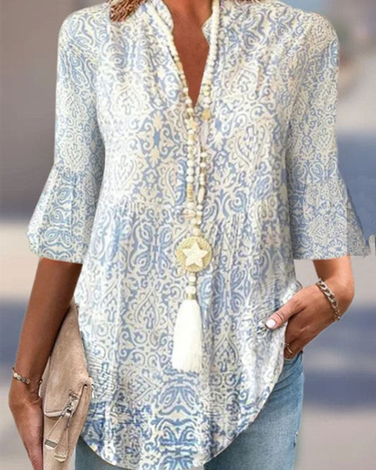 Hailey® | Blouse With 3/4 Sleeves And Floral Print