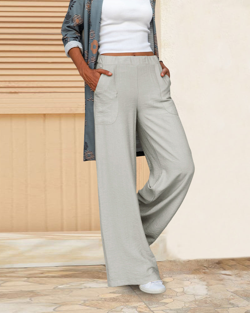 Elizabeth | Solid high waist trousers