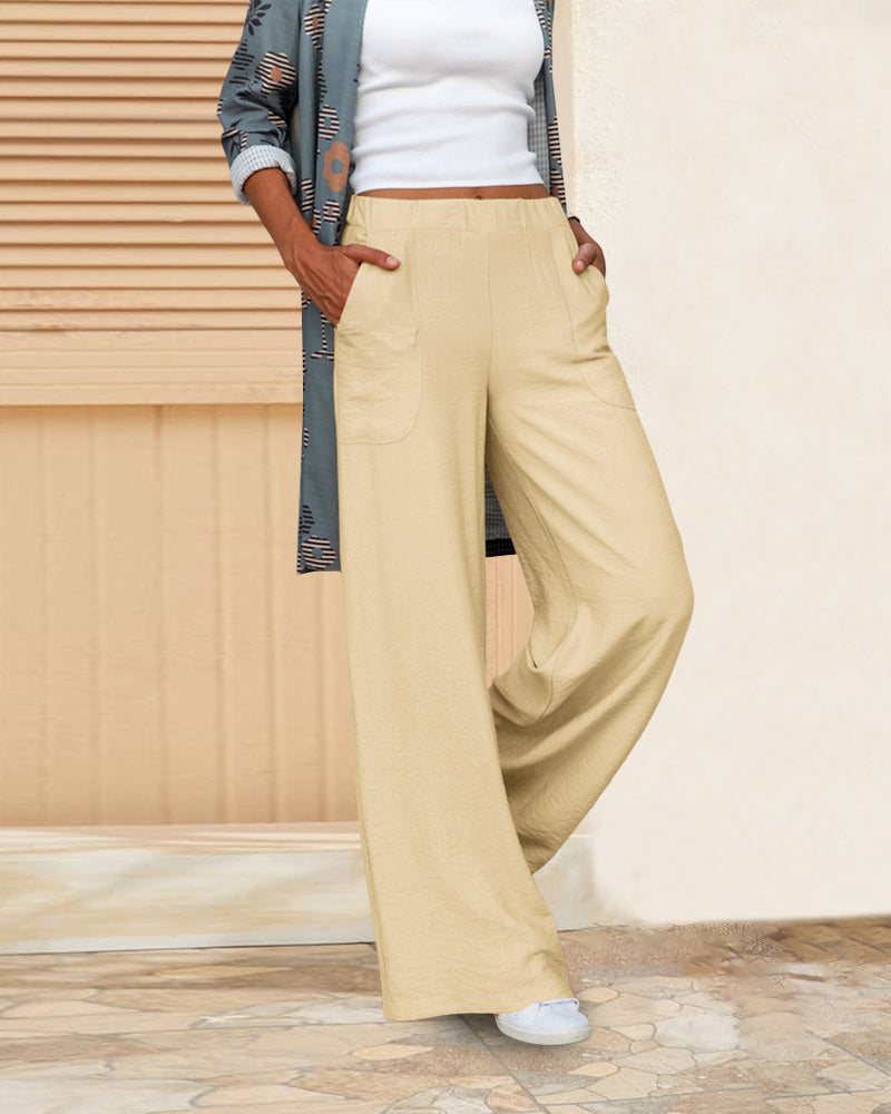 Elizabeth | Solid high waist trousers