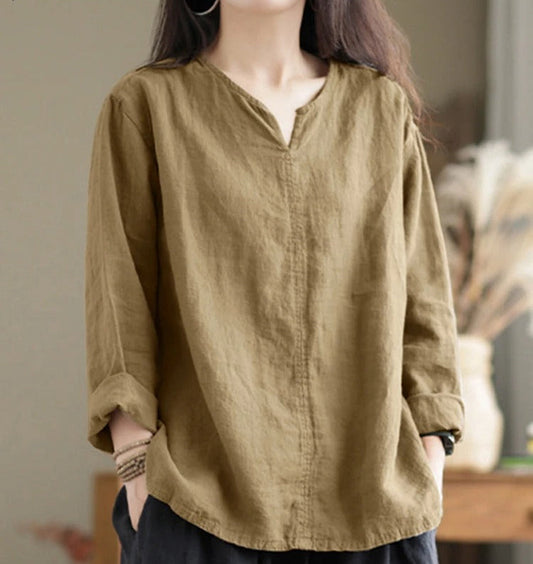 Bucholz® | V-Neck Blouse Made Of Cotton