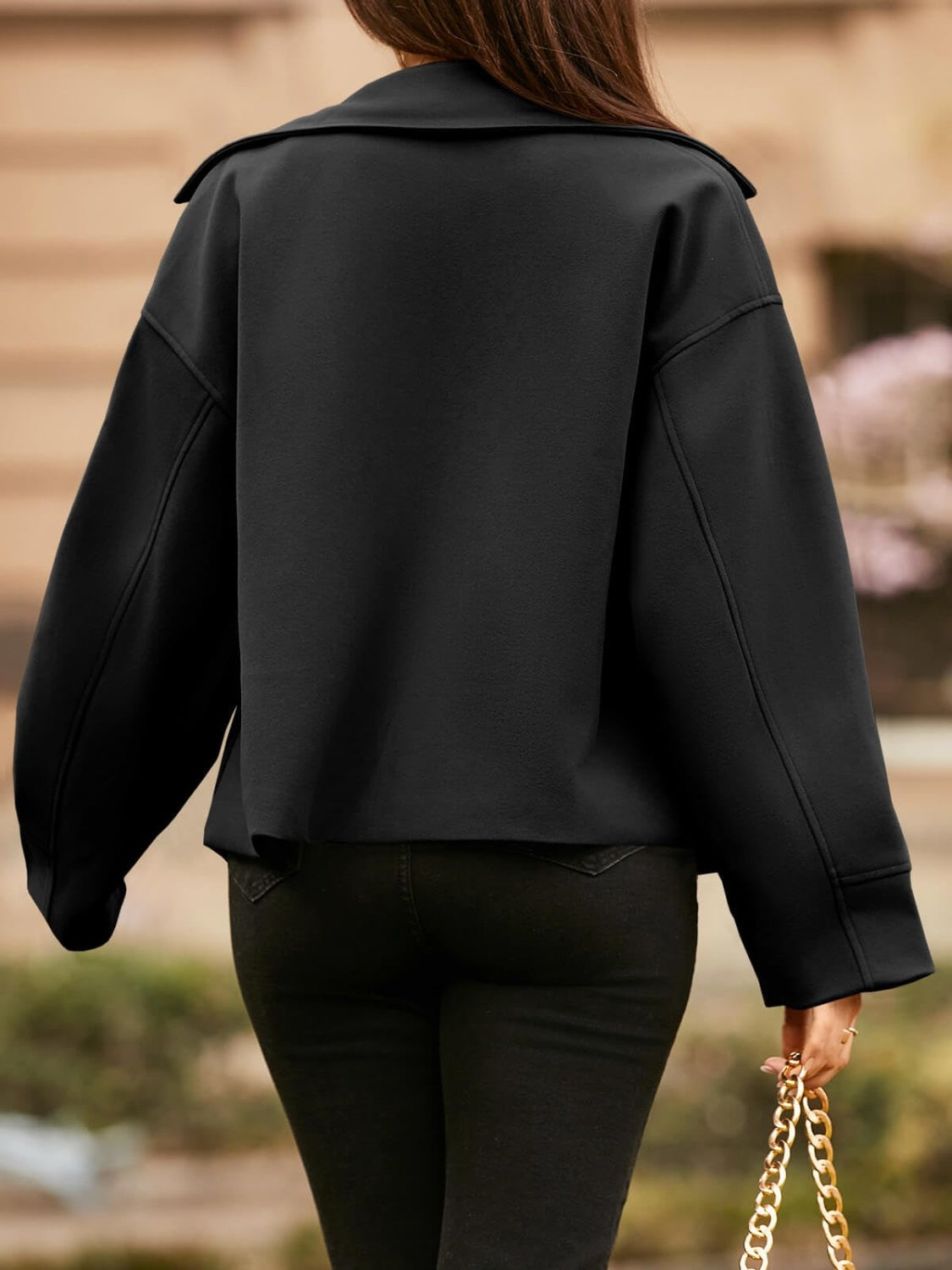 Ivanna | Jacket with collar and dropped shoulders