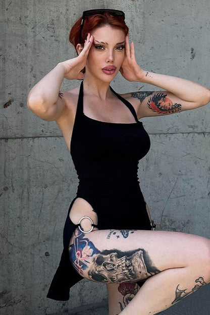 Backless Bodycon Gothic Dress