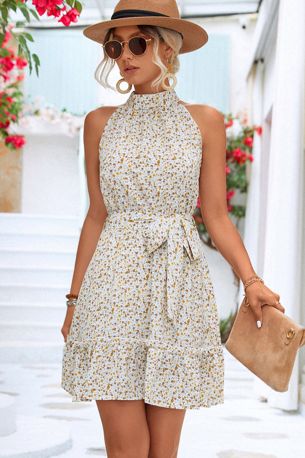 Valeriana® | Dress With Floral Neckline