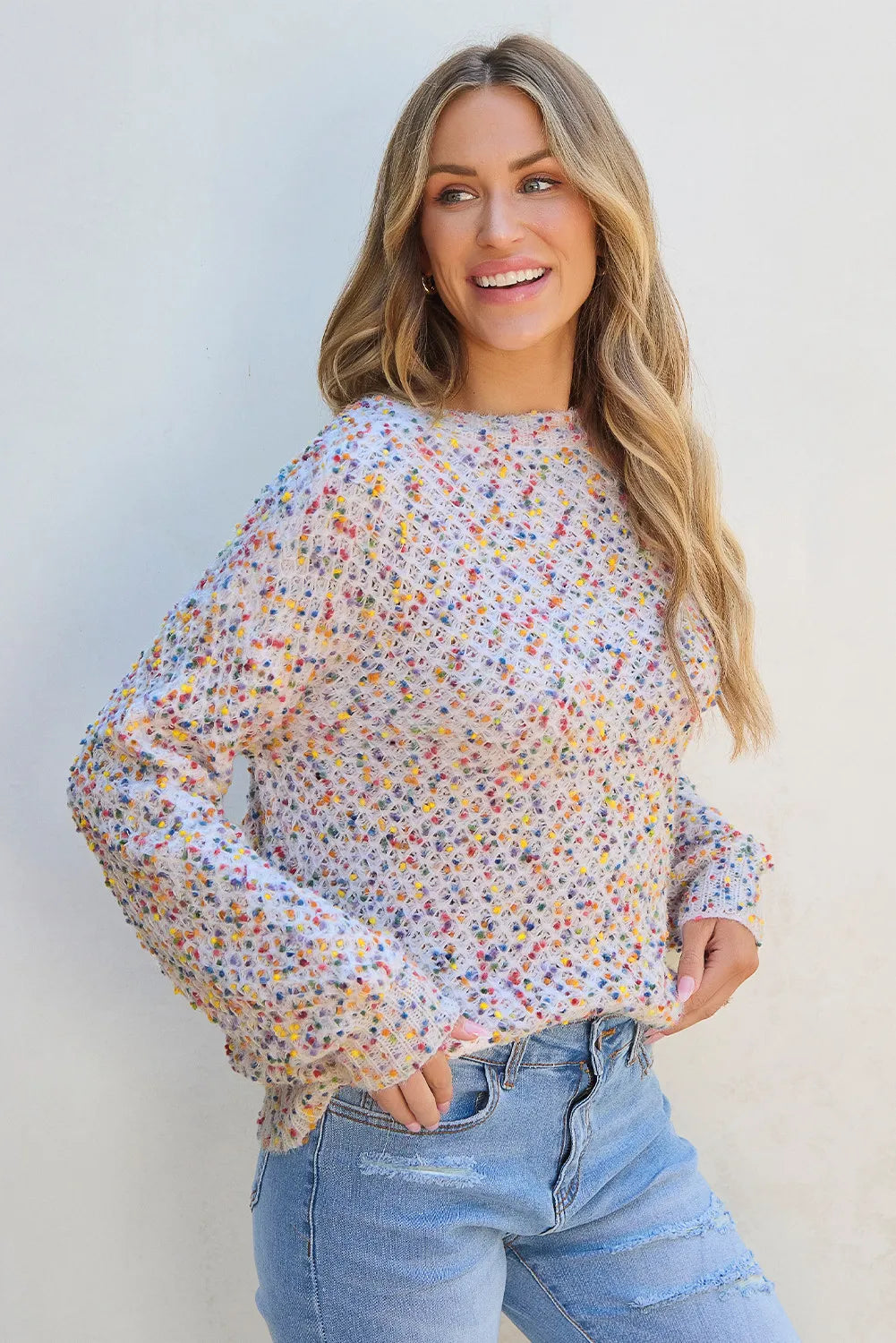 Claudia | Crew neck sweater with long sleeves