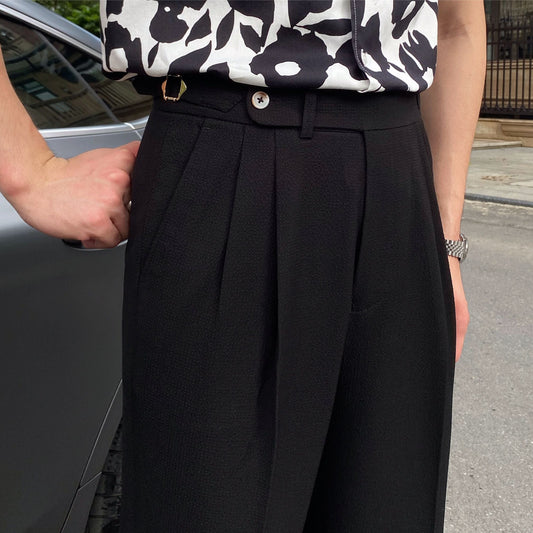 Irving | Men's Pleated Cropped Pants