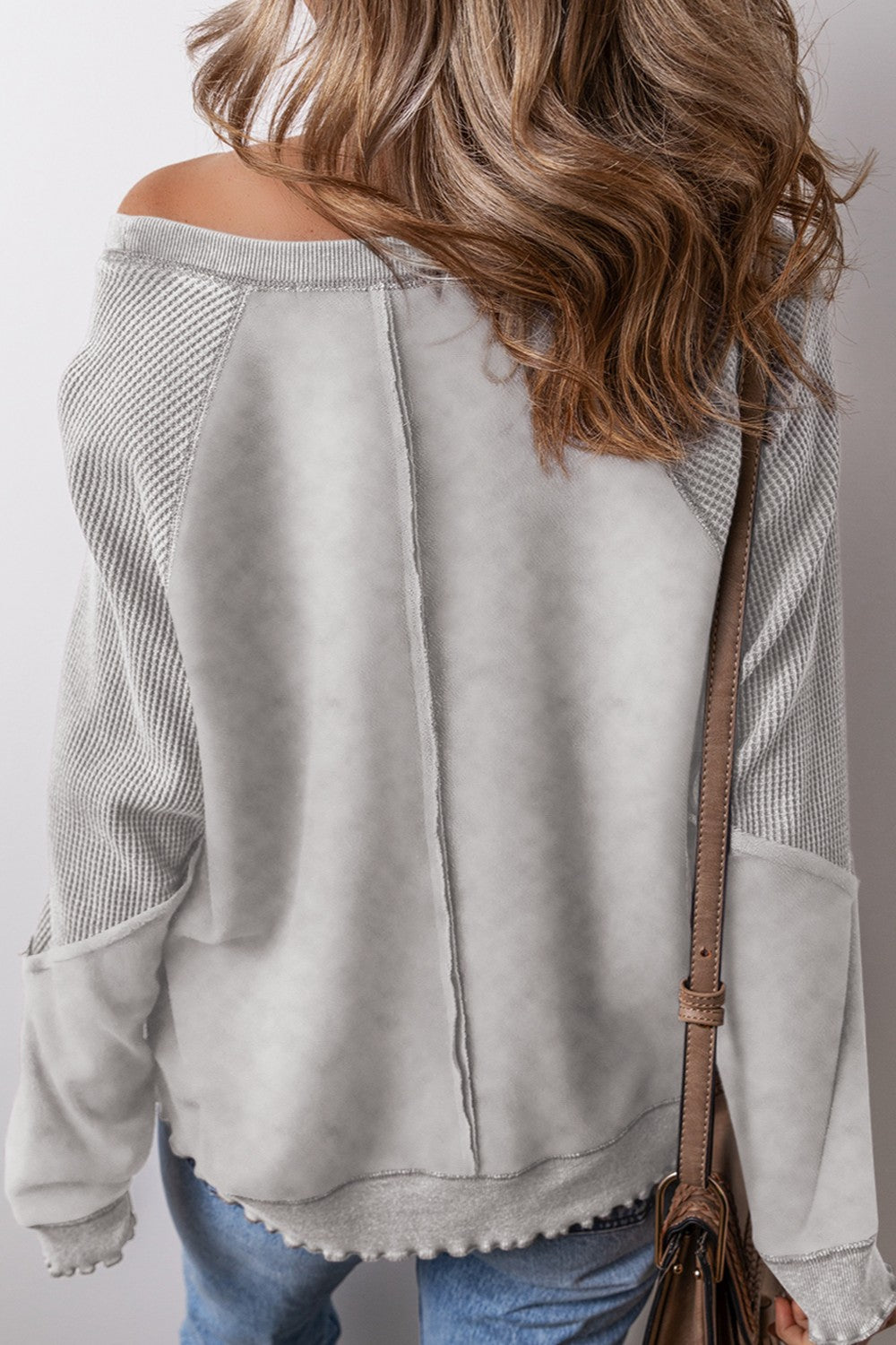 Felisa | Long sleeve sweatshirt with exposed seams