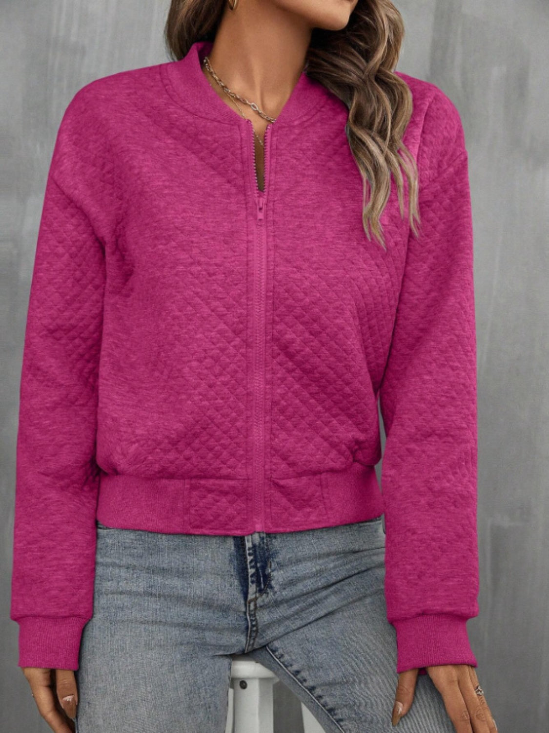 Ines | Long sleeve jacket with zip