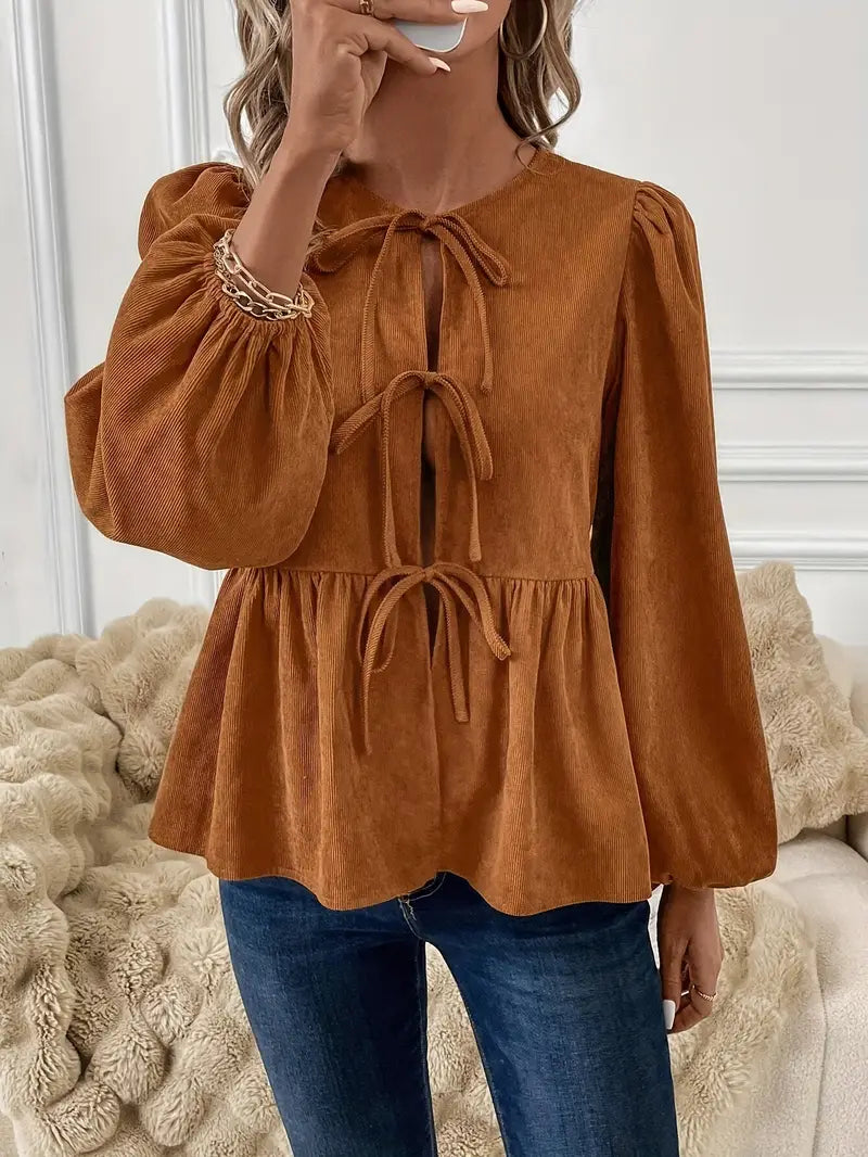 Viola® | Stylish Corduroy Blouse