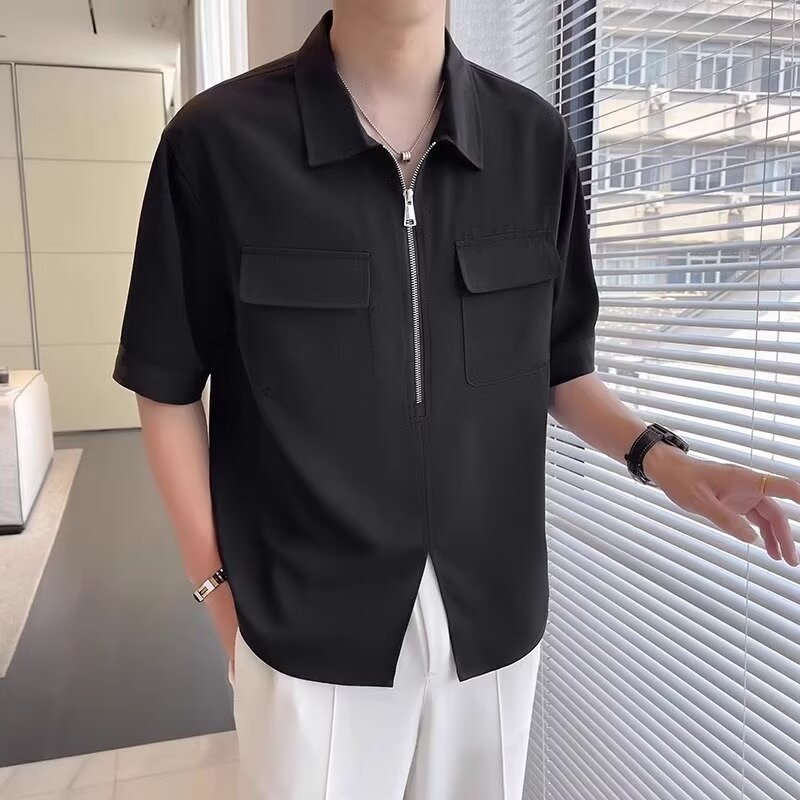 Ike | Men's Zip Up Casual Shirt