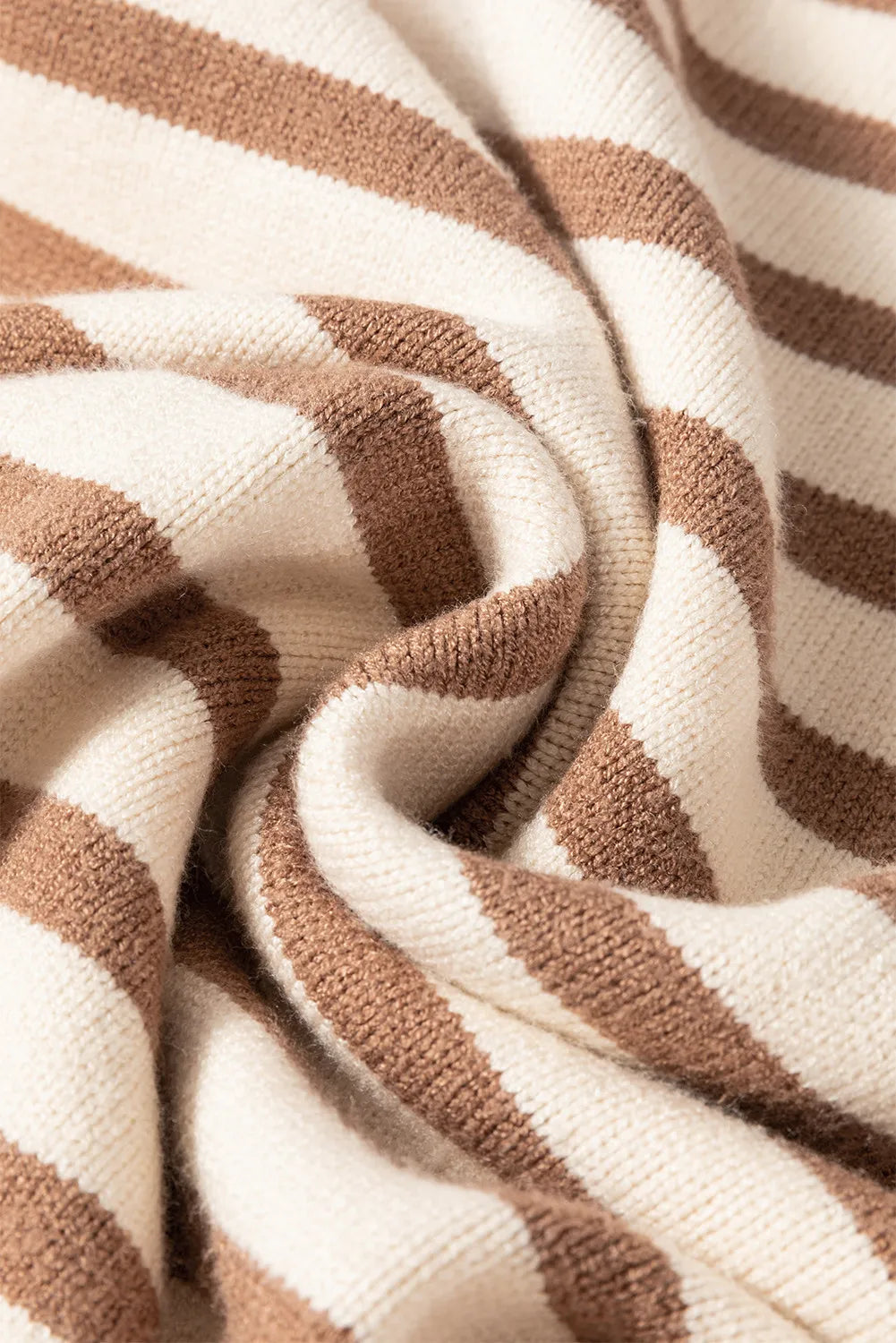Marlies | Striped turtleneck sweater with long sleeves