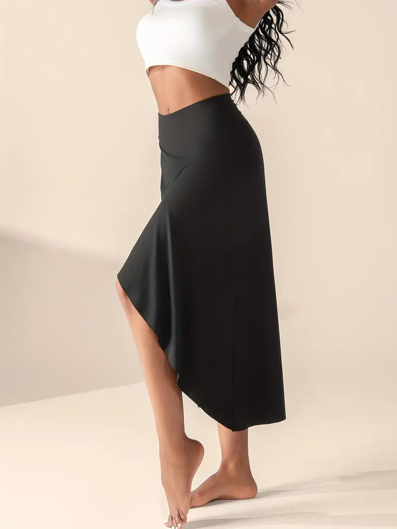 Luciana® | High Waist Slit Skirt With Pockets