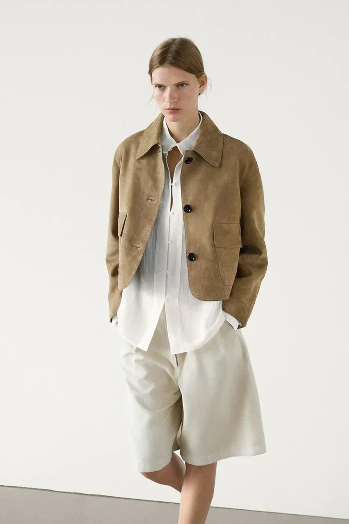 Estela® | SUEDE JACKET WITH POCKET