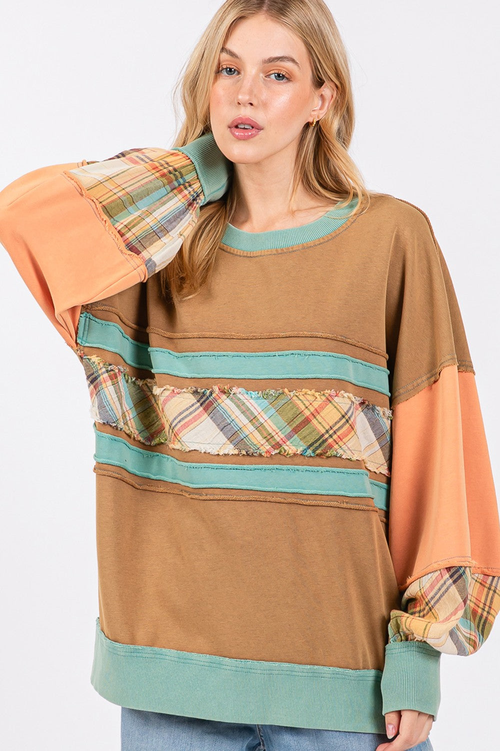 Elsa | Color block sweatshirt