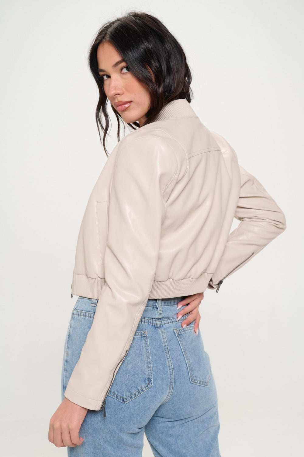 Anika | Short bomber jacket with zip