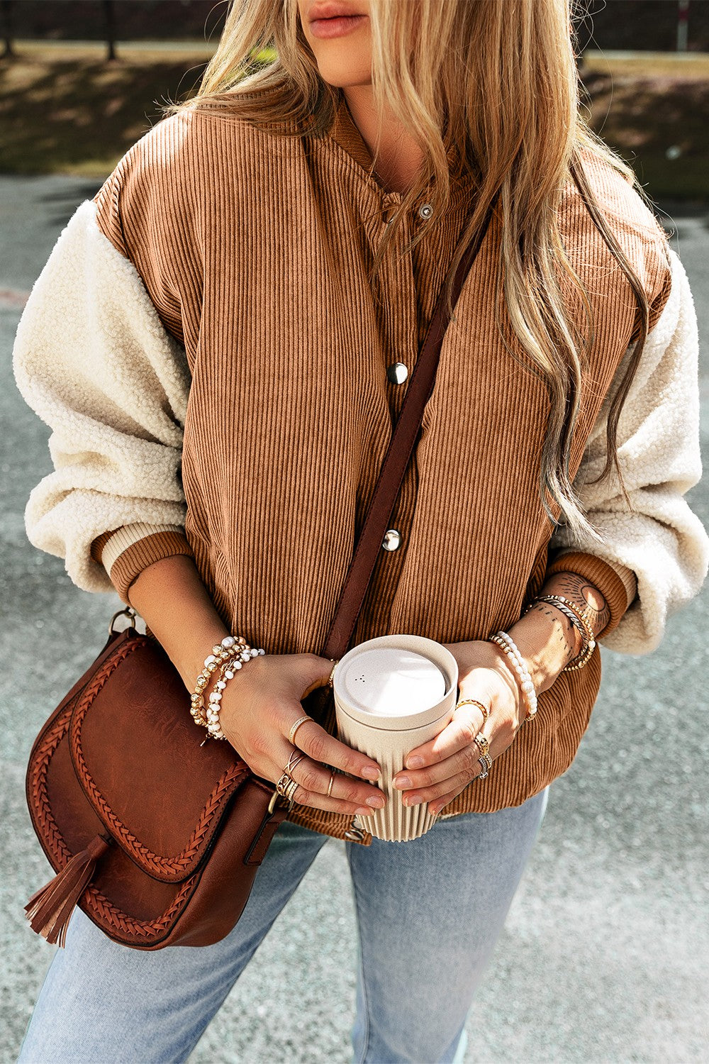 Gerda | Jacket with dropped shoulders and long sleeves
