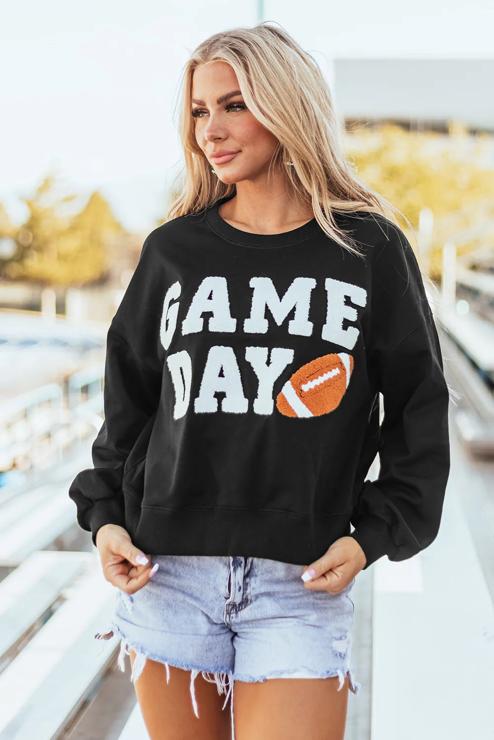 Patricia | Long sleeve crew neck sweatshirt