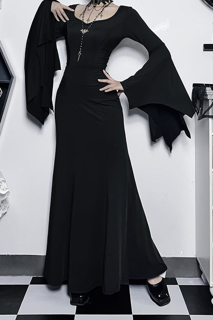 Batwing Slim Gothic Dress