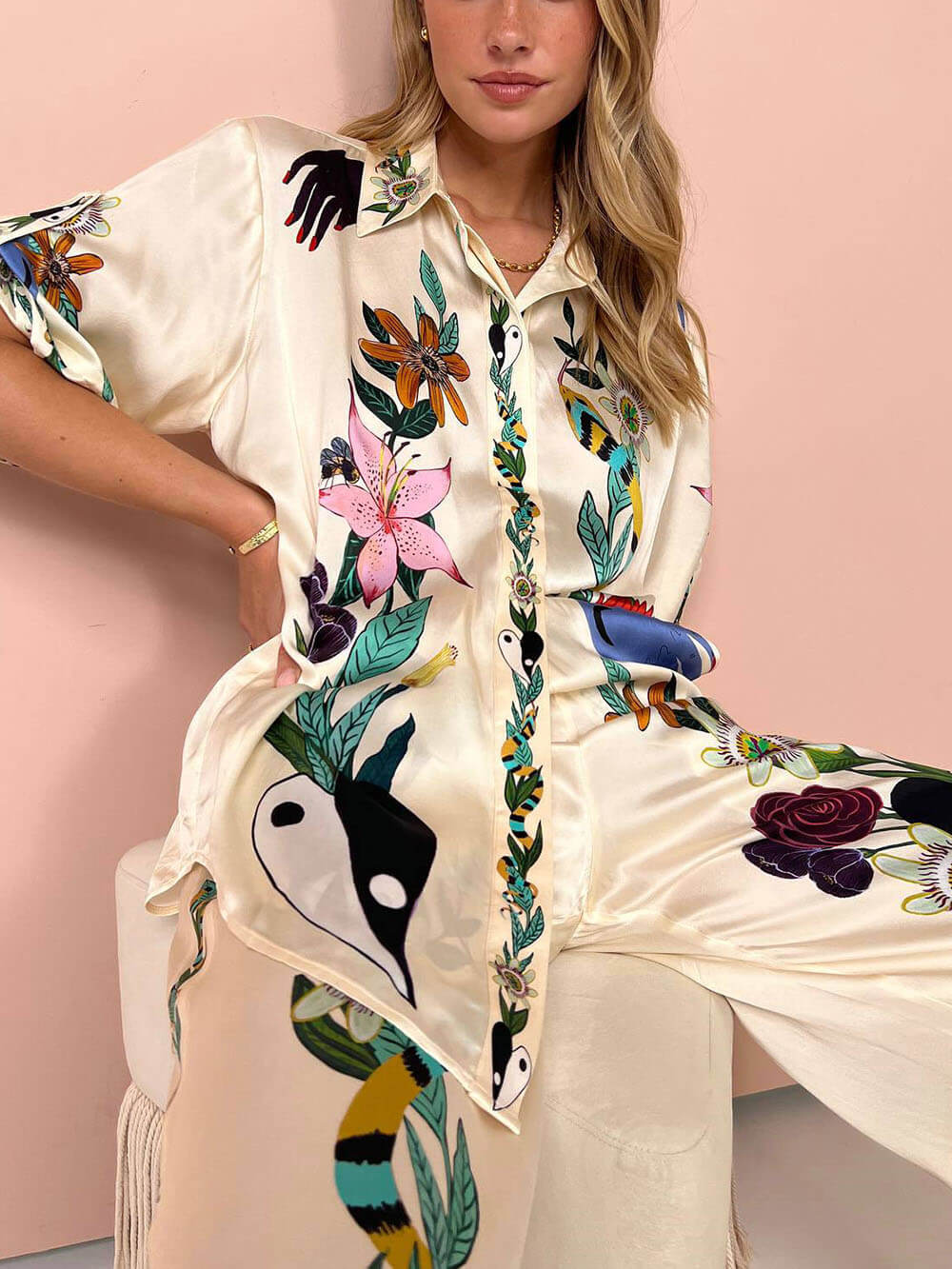 Buchmiller® | Casual Shirt And Pants Set For Women