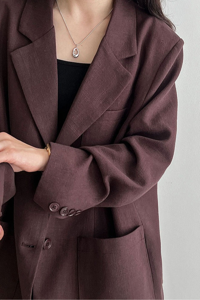 Linen Relaxed Fit Blazer