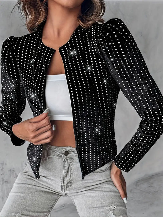 Laura | Jacket with puff sleeves and sequins
