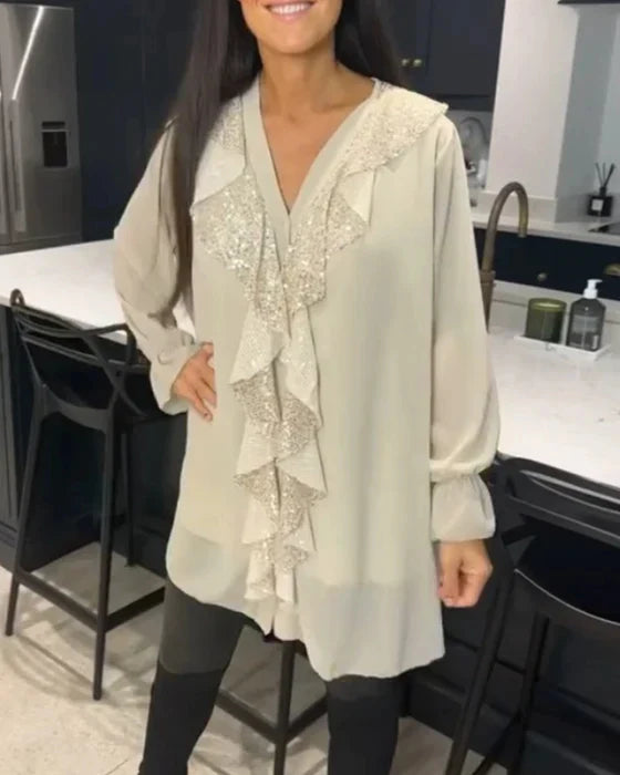 Miren® | Blouse With Elegant Ruffles