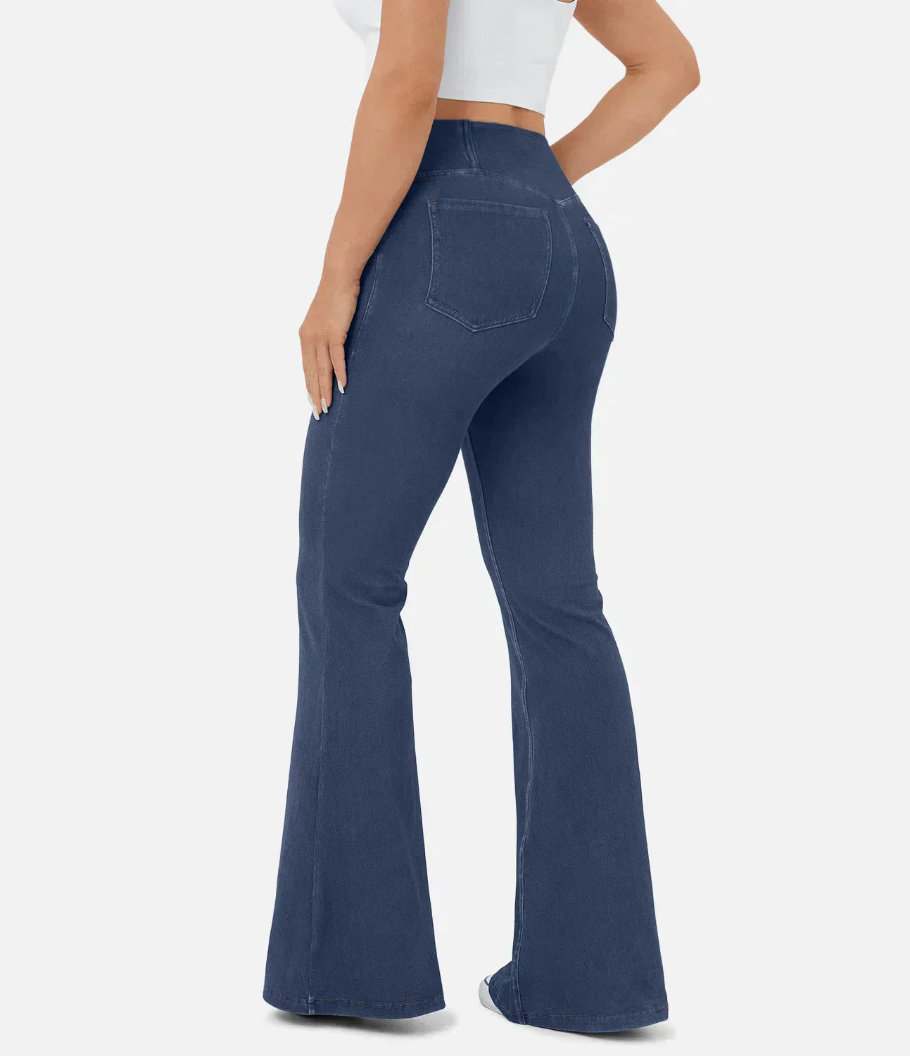 Juana® | Women's high-waisted retro flare pants with crossover waistband