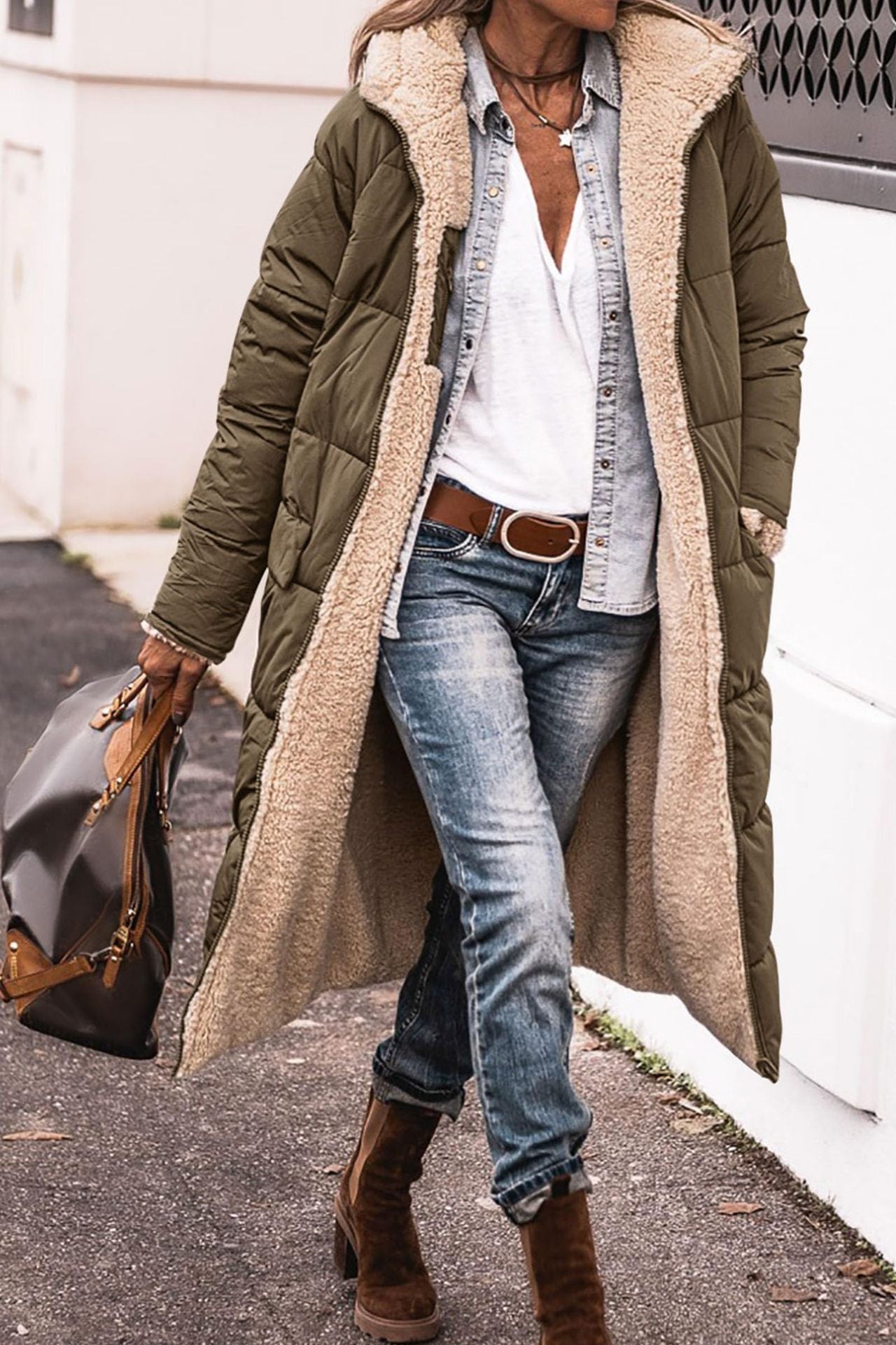 Tamara | Long padded jacket with hood