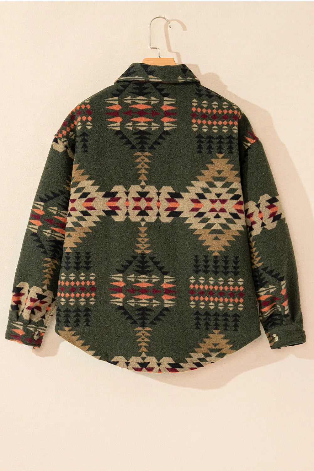 Agnieszka | Jacket with geometric collar and pockets