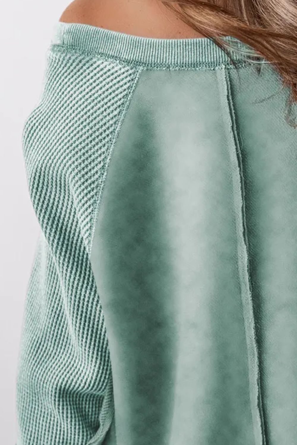 Felisa | Long sleeve sweatshirt with exposed seams