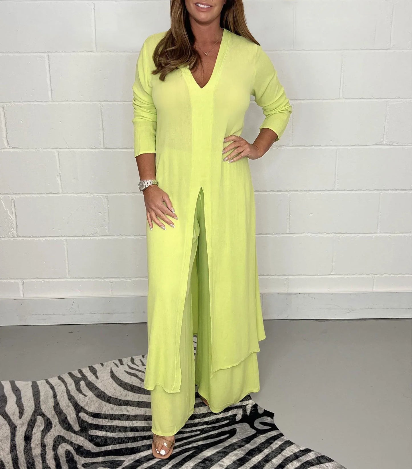 Gia® | Soft Touch: Long Top And Pants