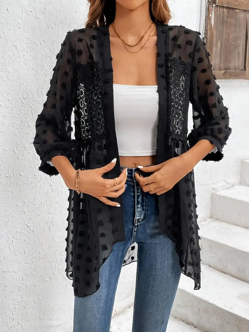 Muriel® | Elegant Long Sleeve Lace Top