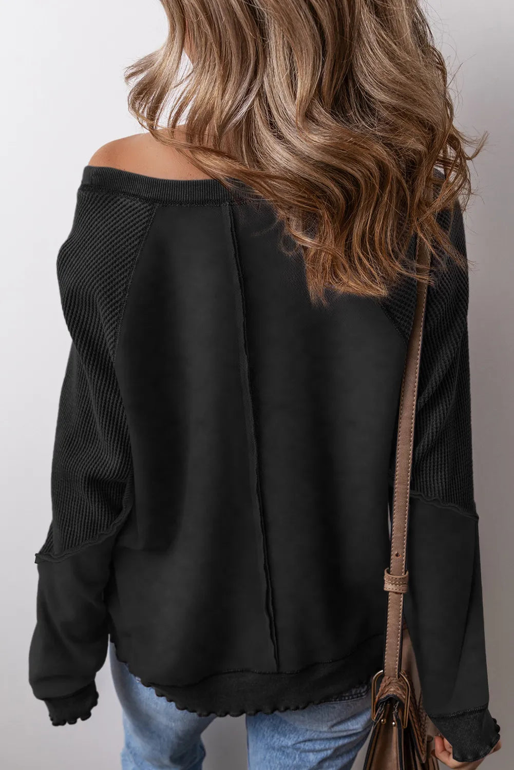 Felisa | Long sleeve sweatshirt with exposed seams