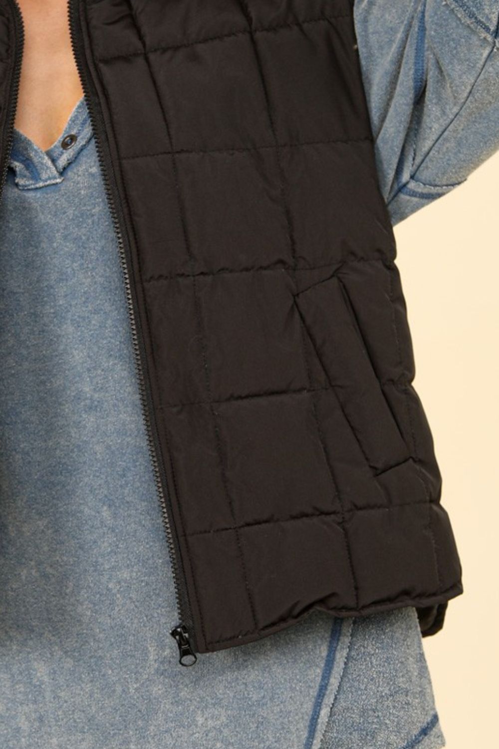 Simona | Padded, warm vest with zip