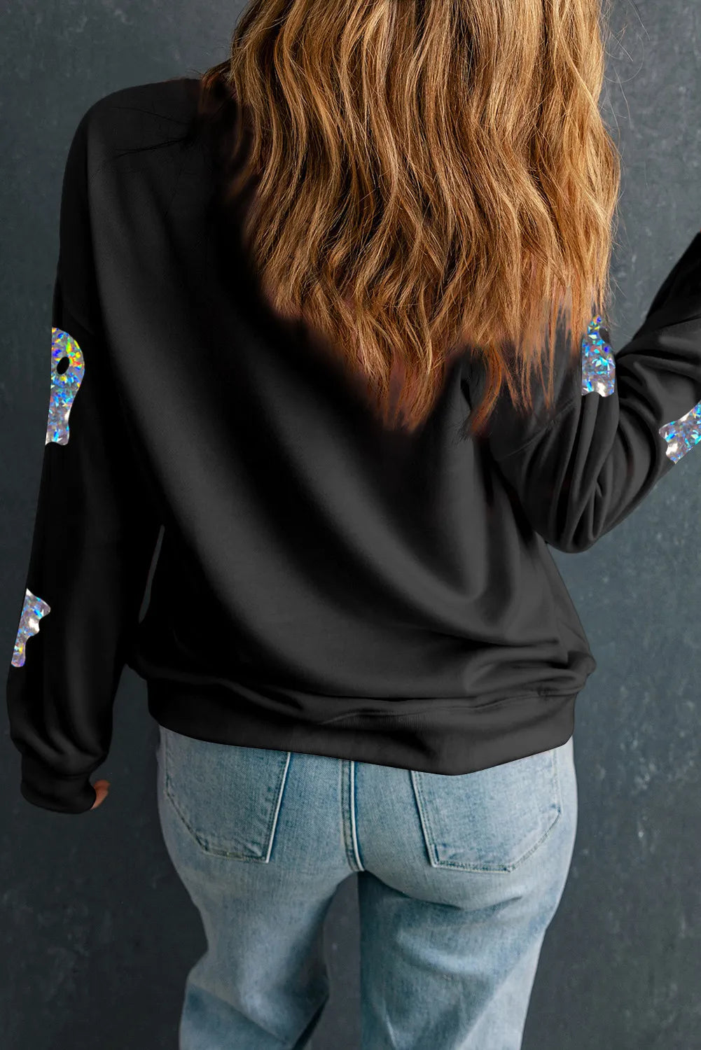 Olga | Ghost crew neck long sleeve sweatshirt