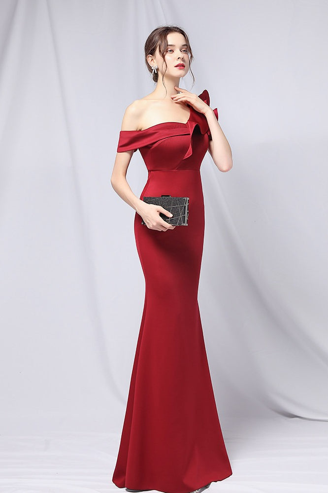 Off Shoulder Mermaid Maxi Party Dress