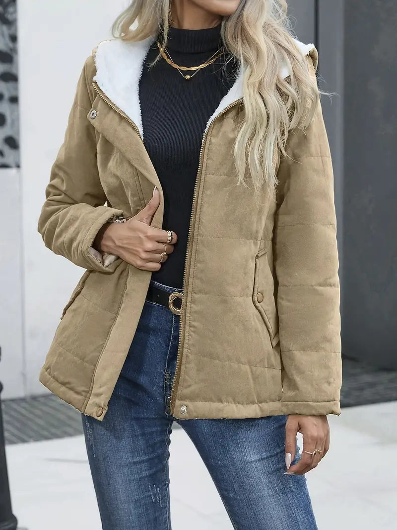 Katia | Padded jacket with front zip fastening