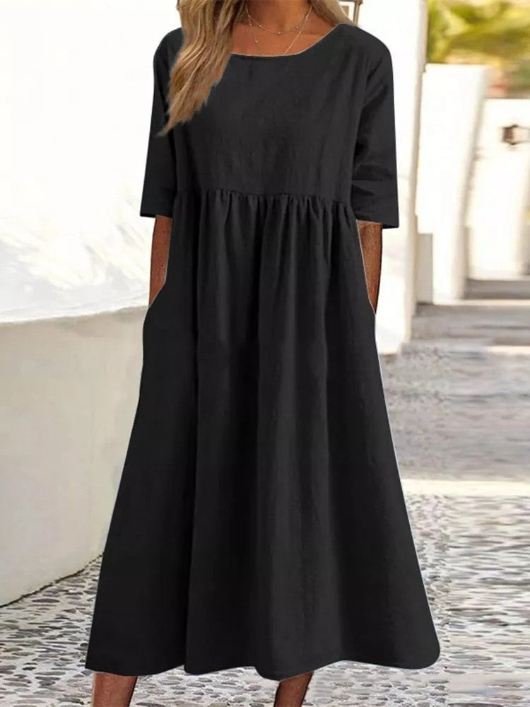 Veronica® | Midi Dress With Three-Quarter Sleeves