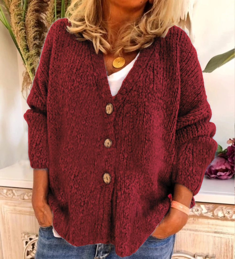 Nancy® | Soft Cardigan With Button Placket