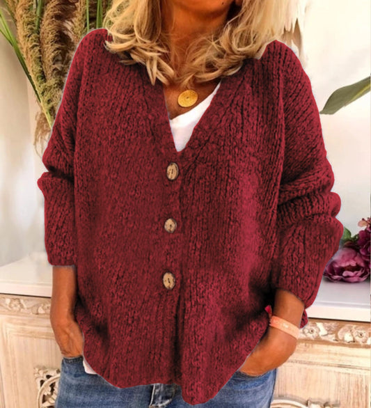 Nancy® | Soft Cardigan With Button Placket
