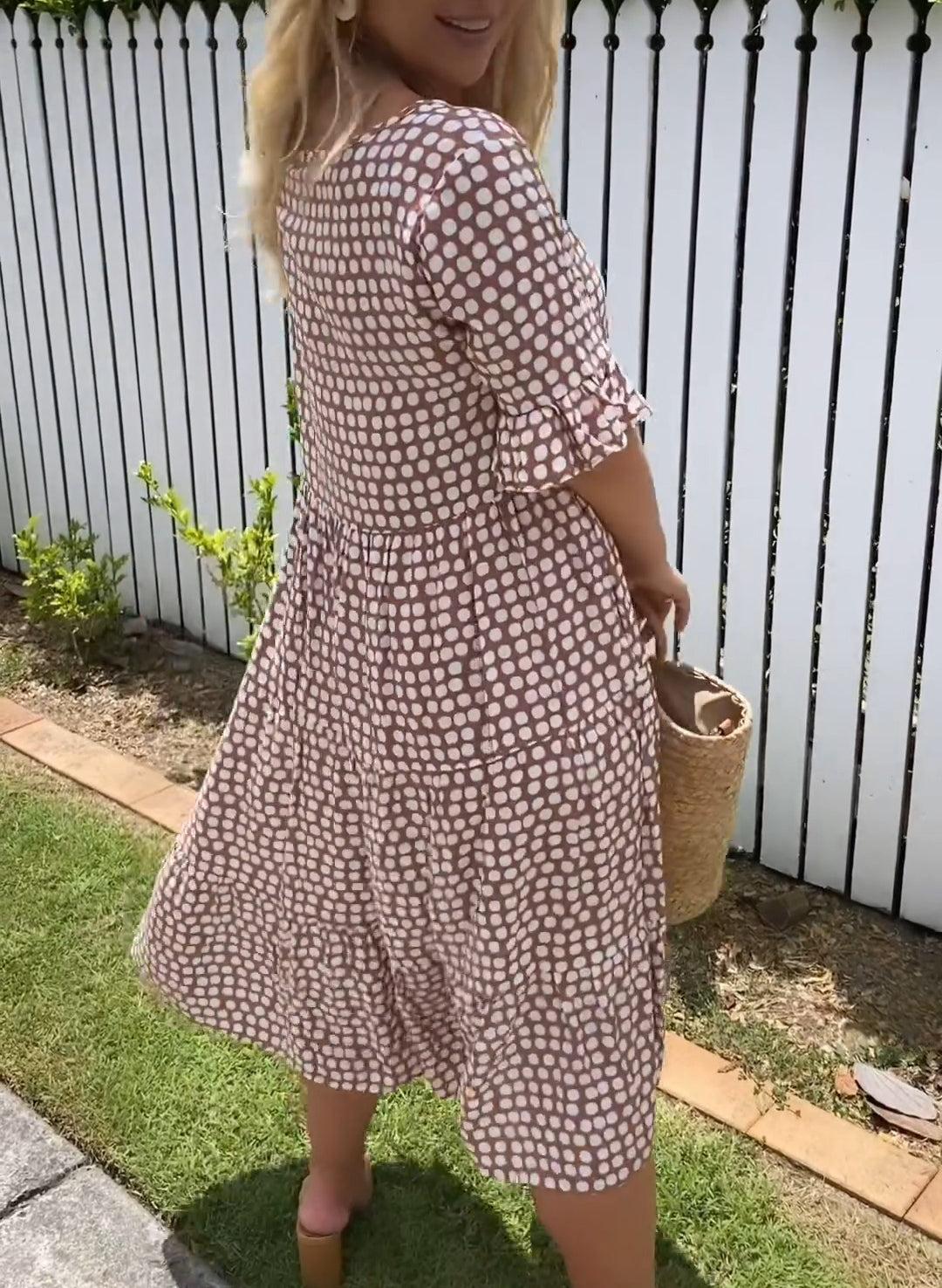 Ileana® | Elegant Striped Dress